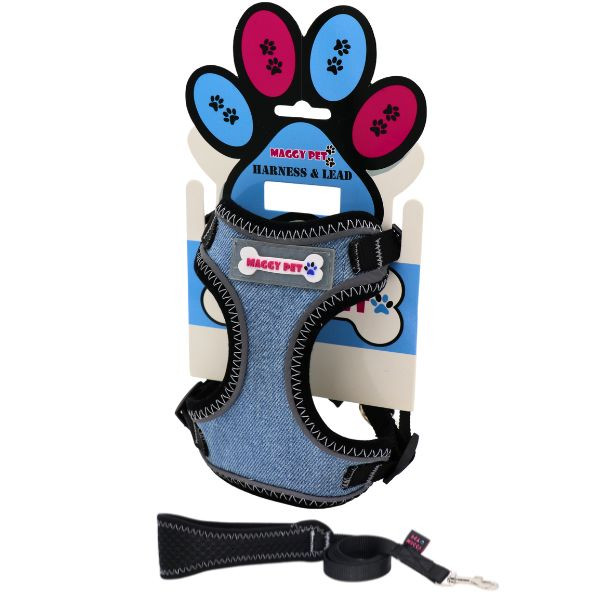 قلاده هارنس تنی جسی مقاوم و قابل شستشو با ضمانت تعویض طرح جین