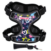 قلاده هارنس سگ شبرنگ دار چیکو مناسب سگ پودل