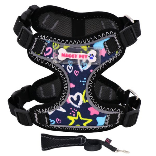 قلاده هارنس سگ شبرنگ دار چیکو مناسب سگ پودل