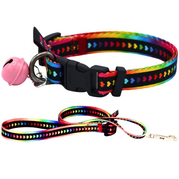 ست لیش و قلاده گردنی فانتزی با زنگوله مگی پت نژاد کوچک