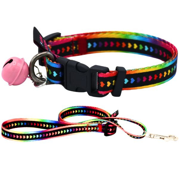 ست لیش و قلاده گردنی فانتزی با زنگوله مگی پت نژاد کوچک