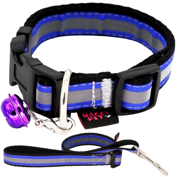 قلاده سگ مدل گردنی شبرنگ زنگوله دار