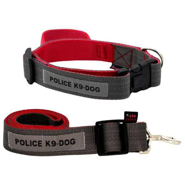 قلاده گردنی با لید مقاوم و طراحی پلیس k9